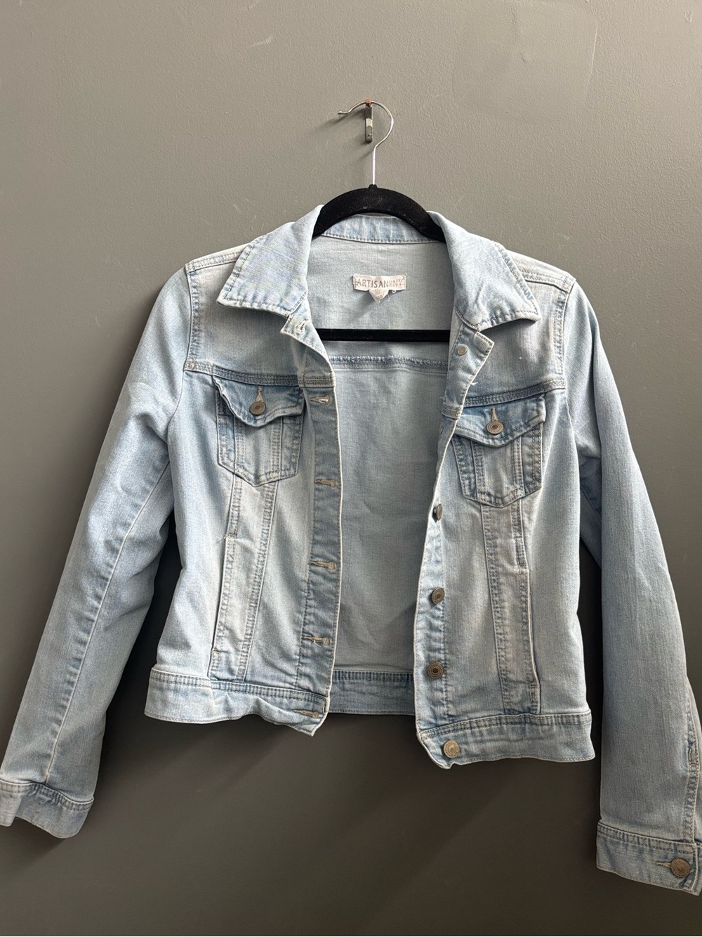 Artisan Ny Light Blue Denim Jean Jacket